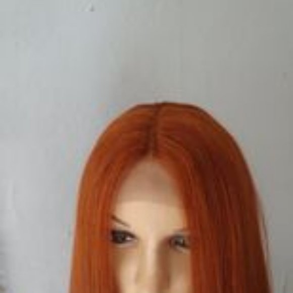 Light copper lace front ginger wig main image 6